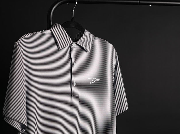 Black Striped Polo