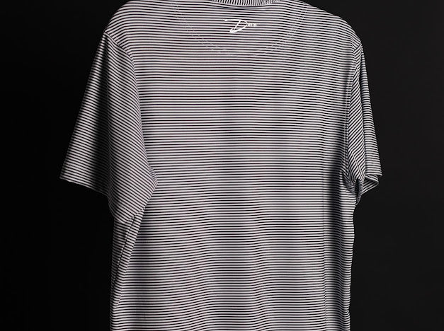 Black Striped Polo