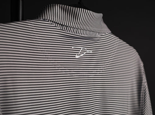 Black Striped Polo