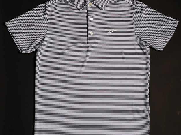 Black Striped Polo